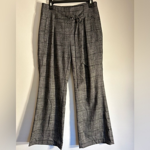 BANANA REPUBLIC BLAKE BELT TIE PLEAT FRONT WIDE LEG TROUSERS WOMEN’S SIZE 6 - Picture 1 of 9